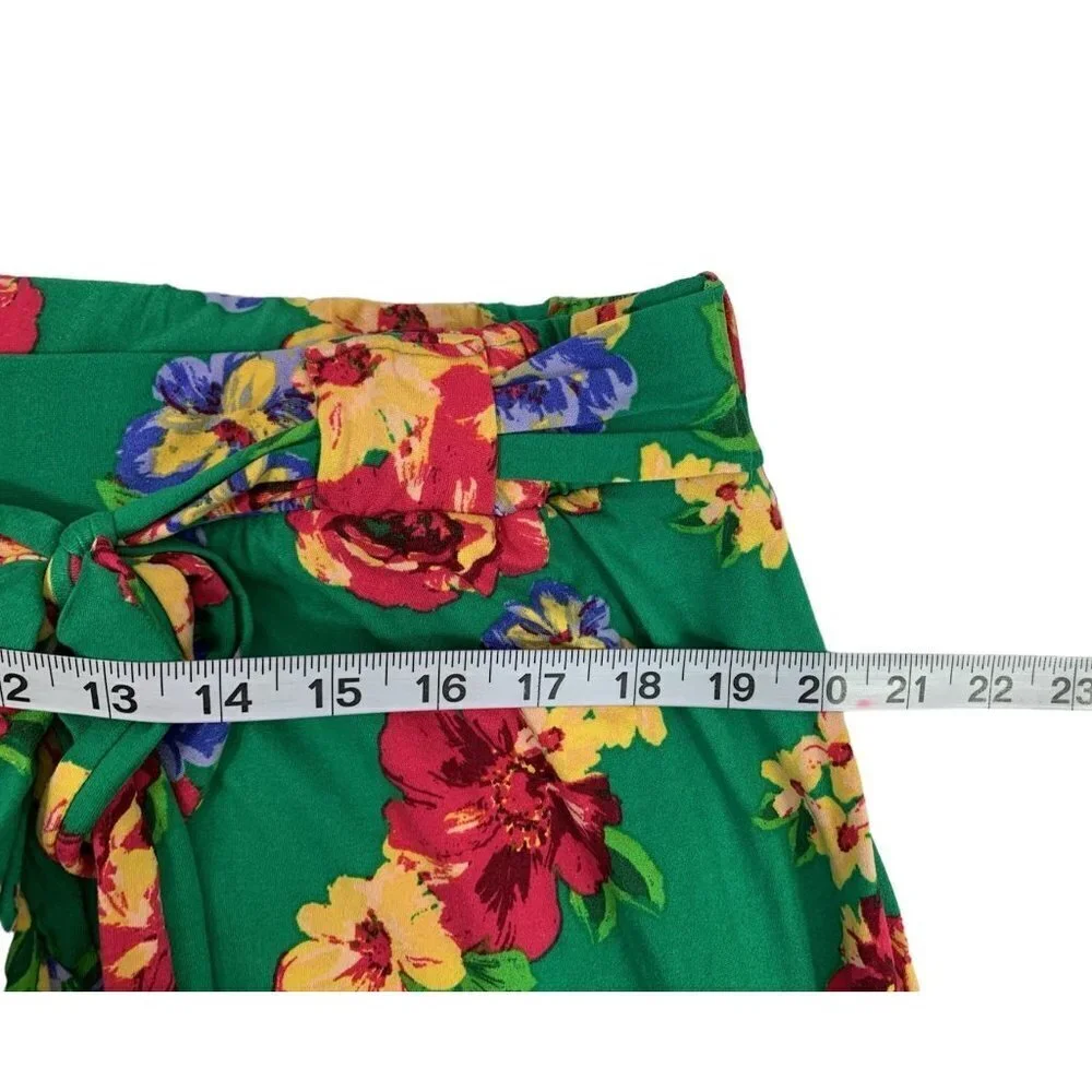 Rouge Collection Women's Floral Green Lounge Pants